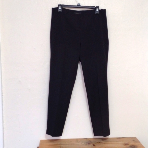 Talbots Petites Black Classic Side Zip High Waist Slim Leg Pants Size 10p - Picture 2 of 12